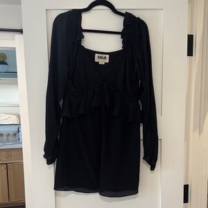 Stone Cold Fox black Ruffle mini Dress